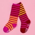 OS1072-粉紅橫條防滑襪