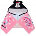 MM1030-Minnie Hooded Poncho (包巾), Pink (Size : 34*100cm)