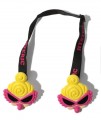 HY1034-My First Hysteric Mini Towel Clip, Black+Pink